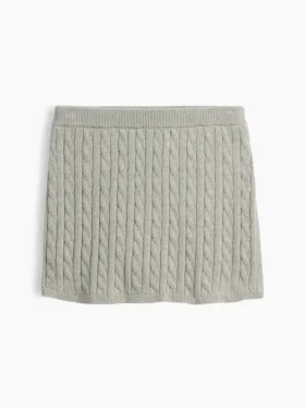 Gonna-pantaloncino per bambini in maglione a trecce