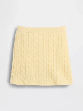 Gonna-pantaloncino per bambini in maglione a trecce