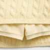 Gonna-pantaloncino per bambini in maglione a trecce