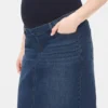 Gonna premaman in denim a pannello intero