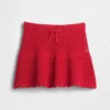 Gonnellina-pantaloncino a balze all'uncinetto per bambini