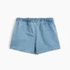 Gonnellina-pantaloncino a pieghe in denim per neonato & bebè