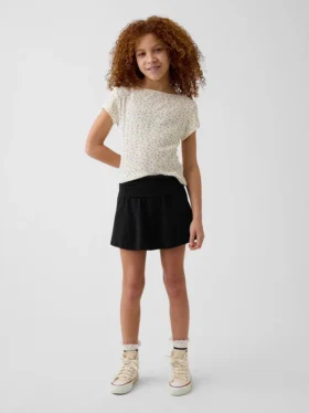 Gonnellina-pantaloncino a risvolto per bambini