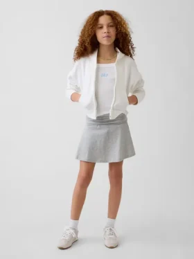 Gonnellina-pantaloncino a risvolto per bambini