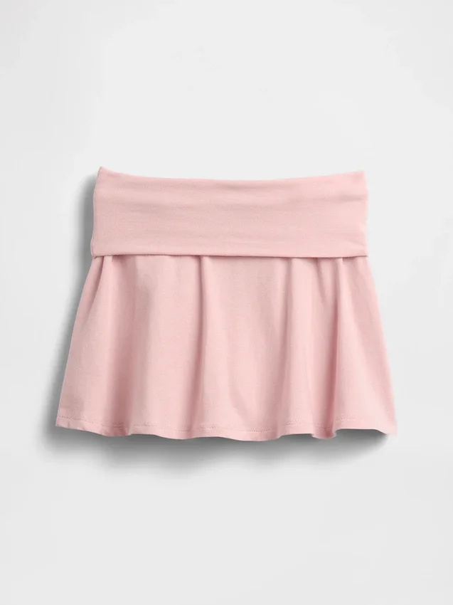 Gonnellina-pantaloncino a risvolto per bambini