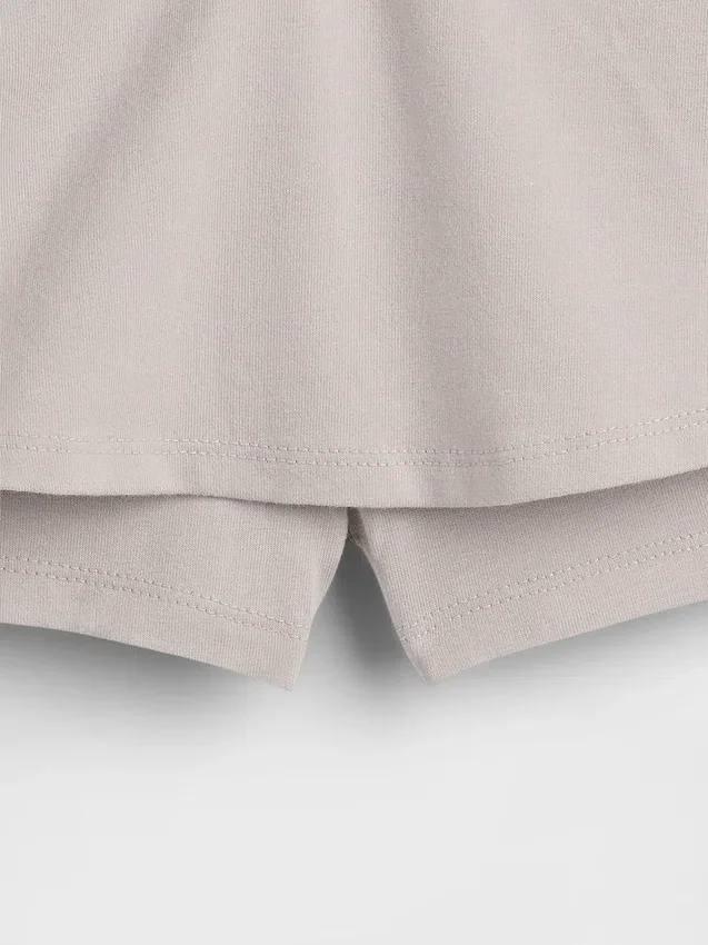 Gonnellina-pantaloncino a risvolto per bambini