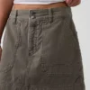 Gonnellina-pantaloncino utility a vita alta
