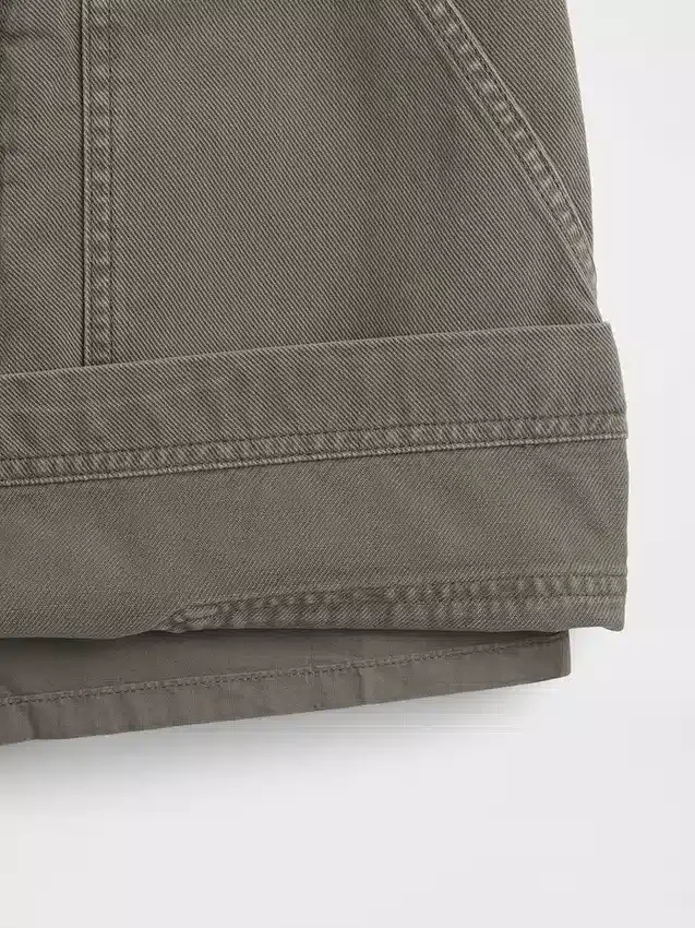 Gonnellina-pantaloncino utility a vita alta