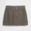 Gonnellina-pantaloncino utility a vita alta