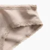 Hipster cheeky in morbidissimo cotone biologico elasticizzato con bordi in pizzo