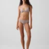 Hipster cheeky in morbidissimo cotone biologico elasticizzato con bordi in pizzo
