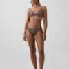 Hipster cheeky in morbidissimo cotone biologico elasticizzato con bordi in pizzo
