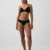 Hipster cheeky in morbidissimo cotone biologico elasticizzato con bordi in pizzo