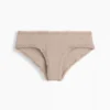 Hipster cheeky in morbidissimo cotone biologico elasticizzato con bordi in pizzo