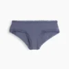 Hipster cheeky in morbidissimo cotone biologico elasticizzato con bordi in pizzo