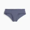 Hipster cheeky in morbidissimo cotone biologico elasticizzato con bordi in pizzo