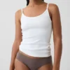 Hipster cheeky in morbidissimo cotone biologico elasticizzato con bordi in pizzo