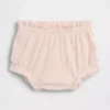 I primi preferiti del bebè: bloomers con volant a costine sottili
