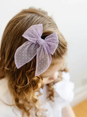 Il set di fermagli con fiocco Abigail