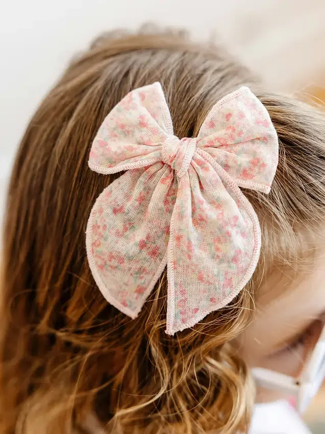 Il set di fermagli con fiocco Abigail