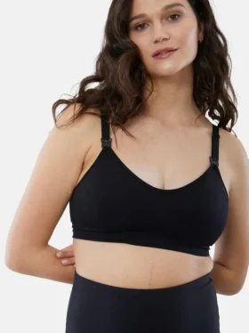 Ingrid and Isabel Basics Reggiseno premaman senza cuciture 2 in 1 per allattamento e estrazione del latte, confezione da 2
