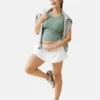 Ingrid e Isabel: la gonna-pantaloncino sportiva Premaman Challenger