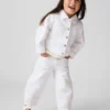 Jeans a ferro di cavallo con orlo traforato per neonato & bebè