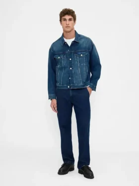 Jeans a gamba dritta dal taglio morbido