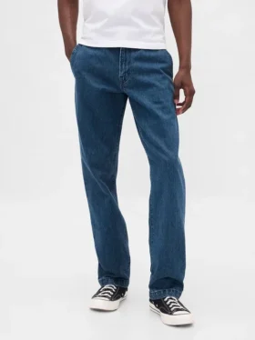 Jeans a gamba dritta dal taglio morbido