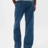 Jeans a gamba dritta dal taglio morbido
