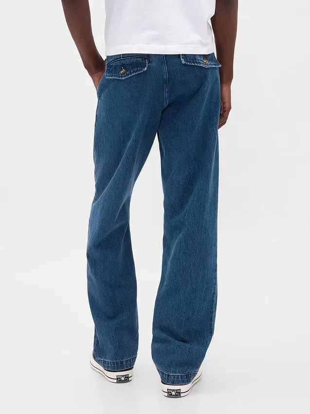 Jeans a gamba dritta dal taglio morbido