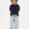 Jeans a strisce in denim per neonato & bebè modello Horseshoe