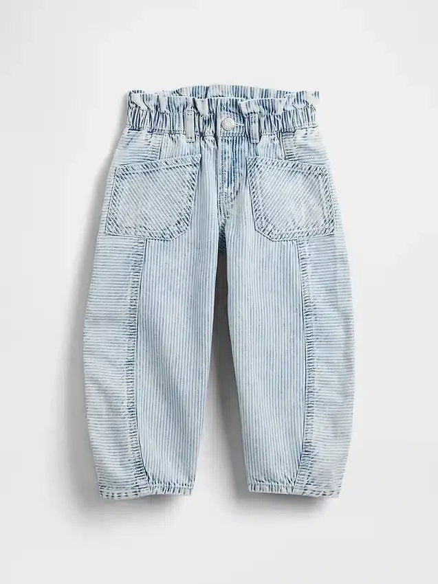 Jeans a strisce in denim per neonato & bebè modello Horseshoe