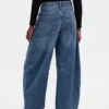 Jeans a vita alta a forma di ferro di cavallo
