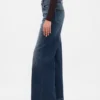 Jeans a vita alta con gamba larga