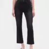 Jeans a vita alta con gamba svasata