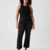 Jeans a vita alta con gamba svasata