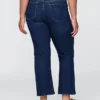 Jeans a vita alta con gamba svasata