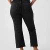 Jeans a vita alta con gamba svasata