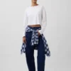 Jeans a vita alta dal taglio a botte