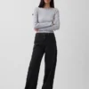 Jeans a vita alta dal taglio a botte