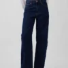 Jeans a vita alta dal taglio a botte