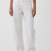 Jeans a vita alta dal taglio a botte