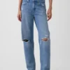 Jeans a vita alta dal taglio a botte
