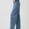 Jeans a vita alta dal taglio a botte