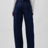 Jeans a vita alta dal taglio a botte