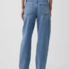 Jeans a vita alta dal taglio a botte
