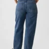 Jeans a vita alta dal taglio a botte