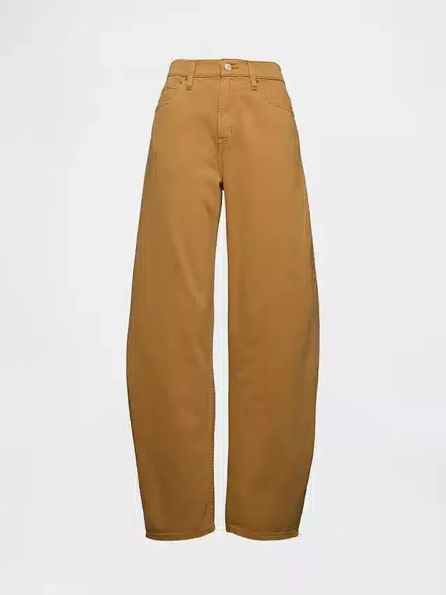 Jeans a vita alta dal taglio a botte