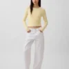 Jeans a vita alta e gamba larga